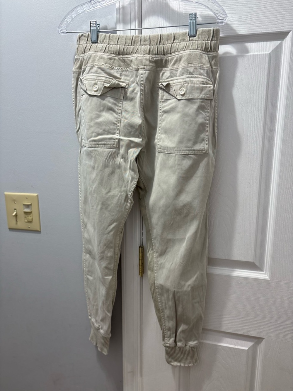 James Perse Mixed Media Pant/ Jogger Talc Size 2 (Medium) - Picture 4 of 5